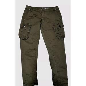 I Love Please, Free Life Style Women's Brown Kakhi Cargo Size L Pants #5